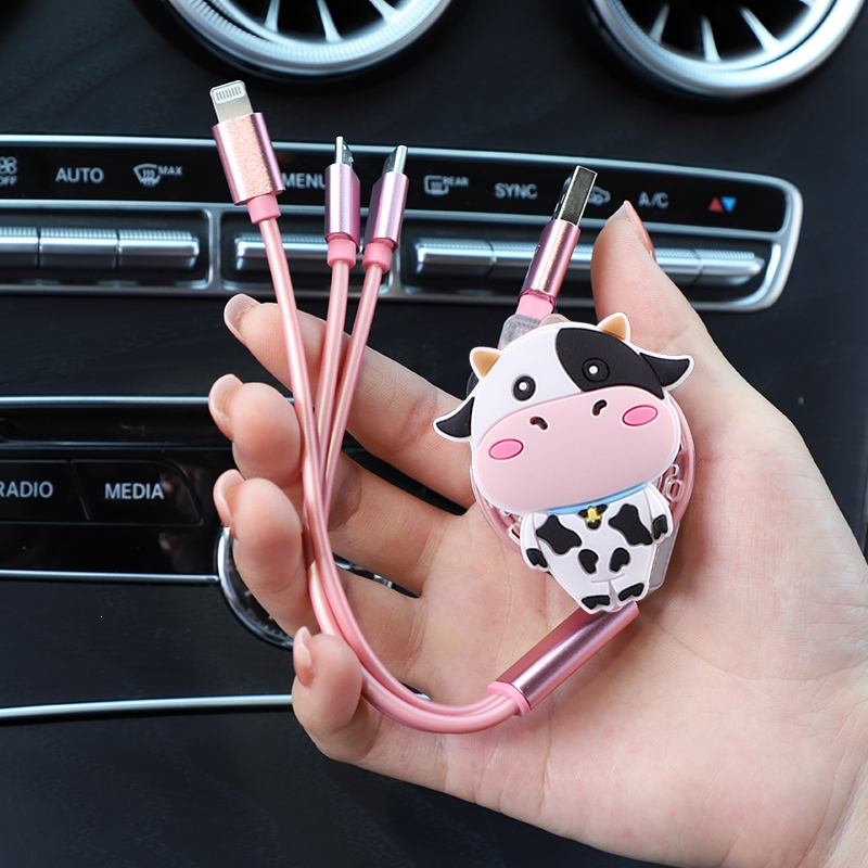 车载充电器点烟器闪电客汽车快充电源转换插头车充一拖三车用电器多