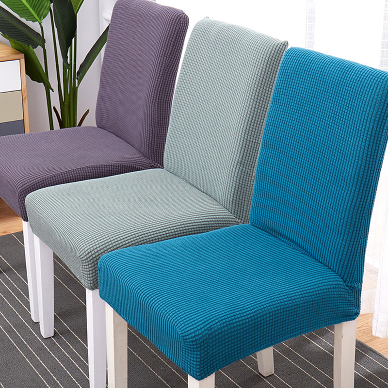 家柏饰(CORATED)北欧椅套家用简约连体弹力通用餐椅套餐桌椅子套罩椅垫坐垫布艺 翠绿黄矮款S(2个装)高清大图