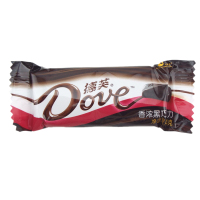 德芙（Dove ）香浓黑巧克力252g 桶装 休闲零食 办公室零嘴