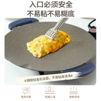 荣事达钛涂层电烤盘煎烤盘家用多功能烤肉盘圆形烤肉烧烤不易粘锅