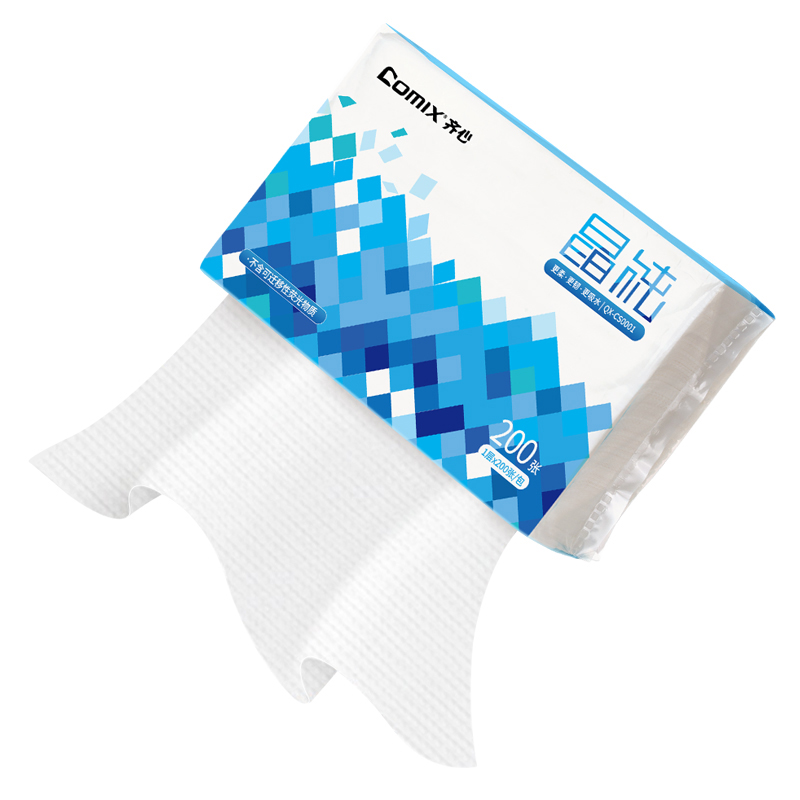 齐心 QX-CS0001 擦手纸 1层 200抽/包 20包/箱高清大图