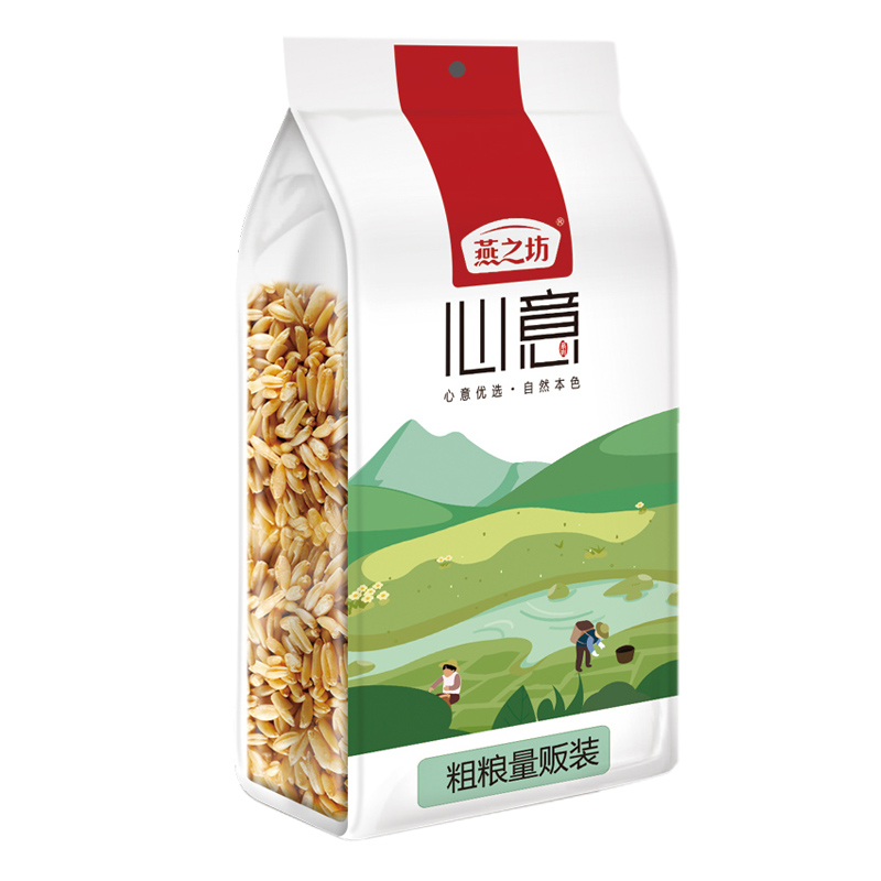 燕之坊 燕麦仁1kg六面体量贩 全麦米燕麦米五谷杂粮量贩装高清大图
