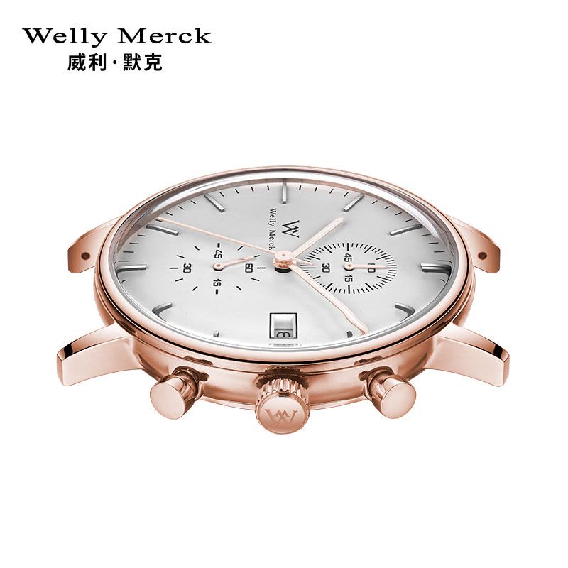 welly merck 威利默克手表男石英表超薄学生防水个性男式时尚潮流男表WM006M图片