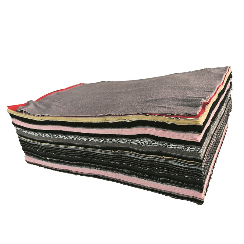 库顶(KuDing)KD-zs4060工业擦机布 吸油吸水抹布 新布擦拭布 杂色 10kg/包