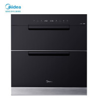 美的(Midea)消毒柜 消毒碗柜 碗筷 嵌入式消毒柜家用 紫外线光波消毒 智能控制 [105L三室三层高端旗舰]