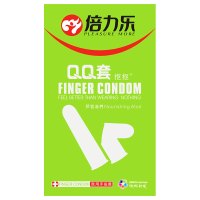 倍力乐避孕套 QQ套抠抠套 20只装组合装 芦荟滋养型 女用手指套 女用安全套 保险套 标准款 成人情趣计生用品