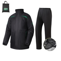 植巾 YY170 分体套装 雨衣 1.00 件/套 (计价单位：套) 黑色1