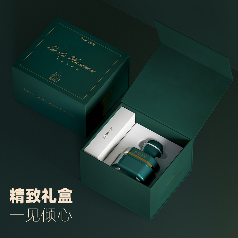 摩韵(MOYUN) 头部按摩器 头皮按摩仪 龙爪手全身防水干湿两用全身按摩 MORY-H01象牙白