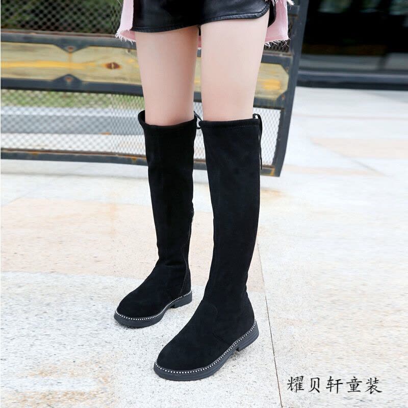 迪鲁奥(DILUAO)女童长靴小孩1-12岁2女宝宝3保暖4儿童棉鞋56高筒7皮鞋8秋冬2021新款图片