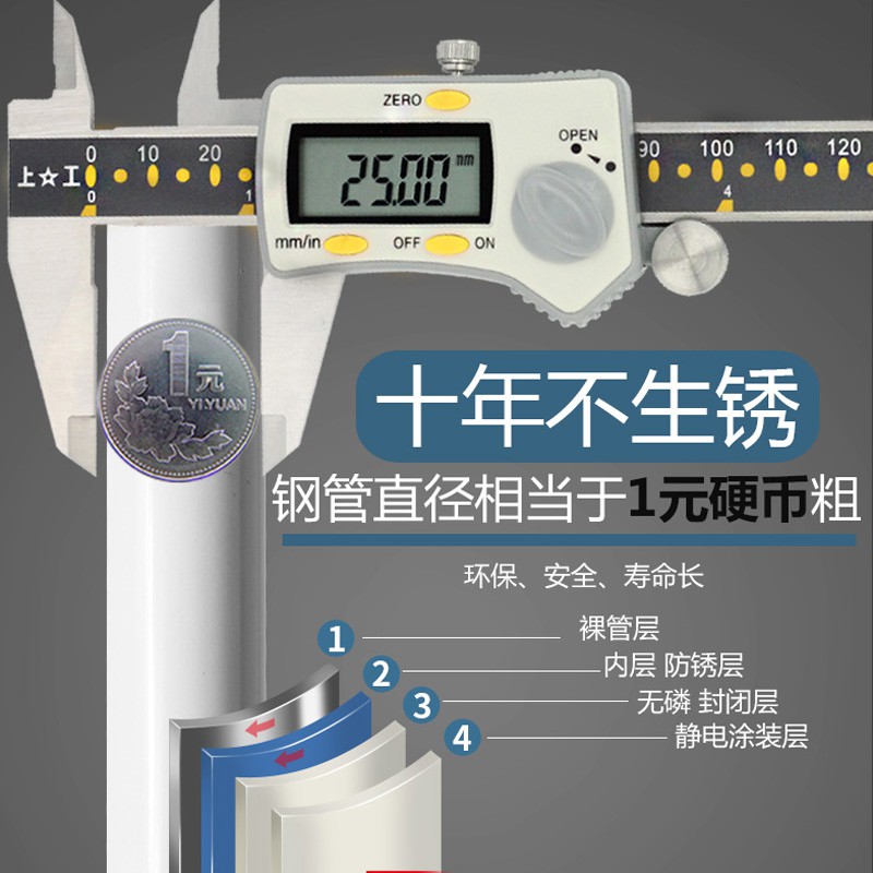 折叠布柜简易布衣柜免安装收纳钢管加粗加固宿舍单人挂衣架子收纳柜 三维工匠高清大图