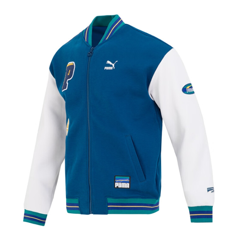 彪马puma外套男2023春季新款运动休闲服时尚撞色拼接棒球衫飞行员夹克