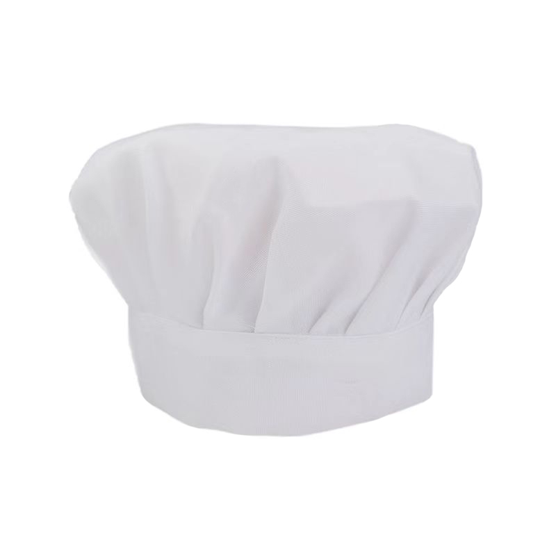 炯毅 帽子男女酒店餐厅餐饮饭店后厨蘑菇帽厨房烘焙店食堂厨师帽子 厨师帽 纯棉白色 均码 顶高清大图
