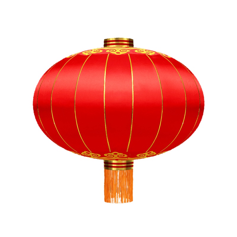 茶花(CHAHUA)特大号灯笼大红灯笼户外广告灯笼装饰防水铁门口新年春节元旦批发 150#铁口绸缎直径1米一个