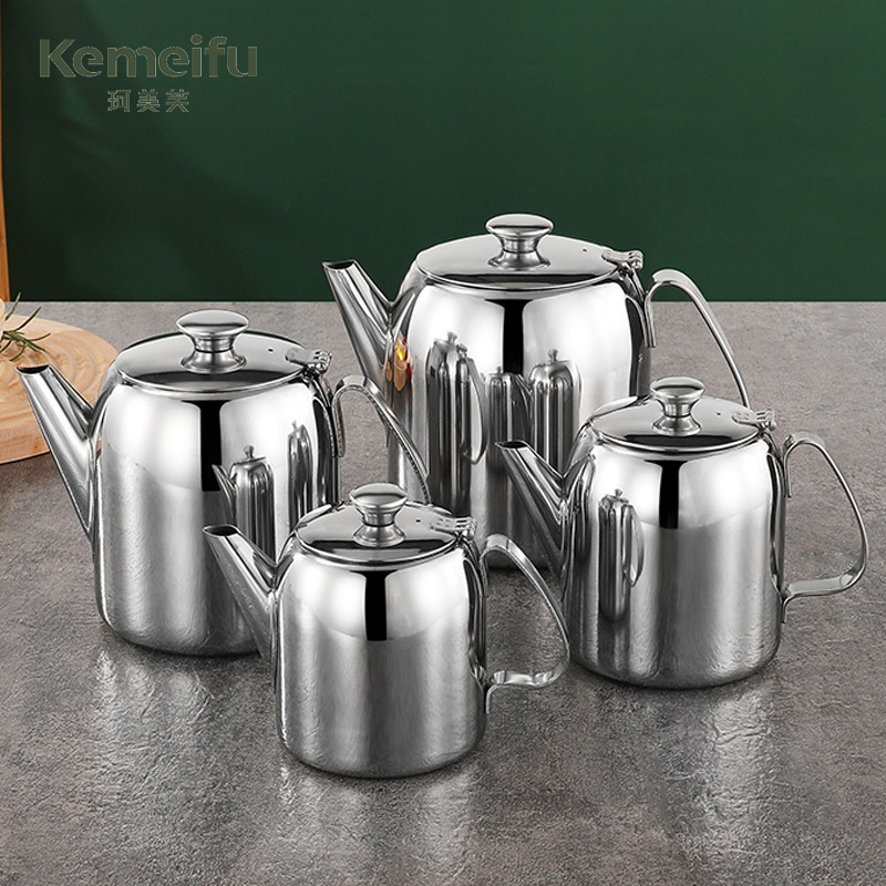 珂美芙 咖啡器具 不锈钢安士茶壶咖啡壶 48安士 个高清大图