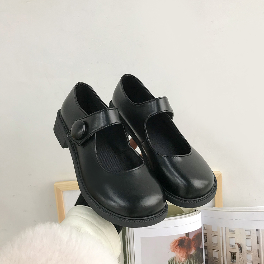 ideaminijk制服小皮鞋女2021春季新款日系洛丽塔鞋学院风百搭厚底