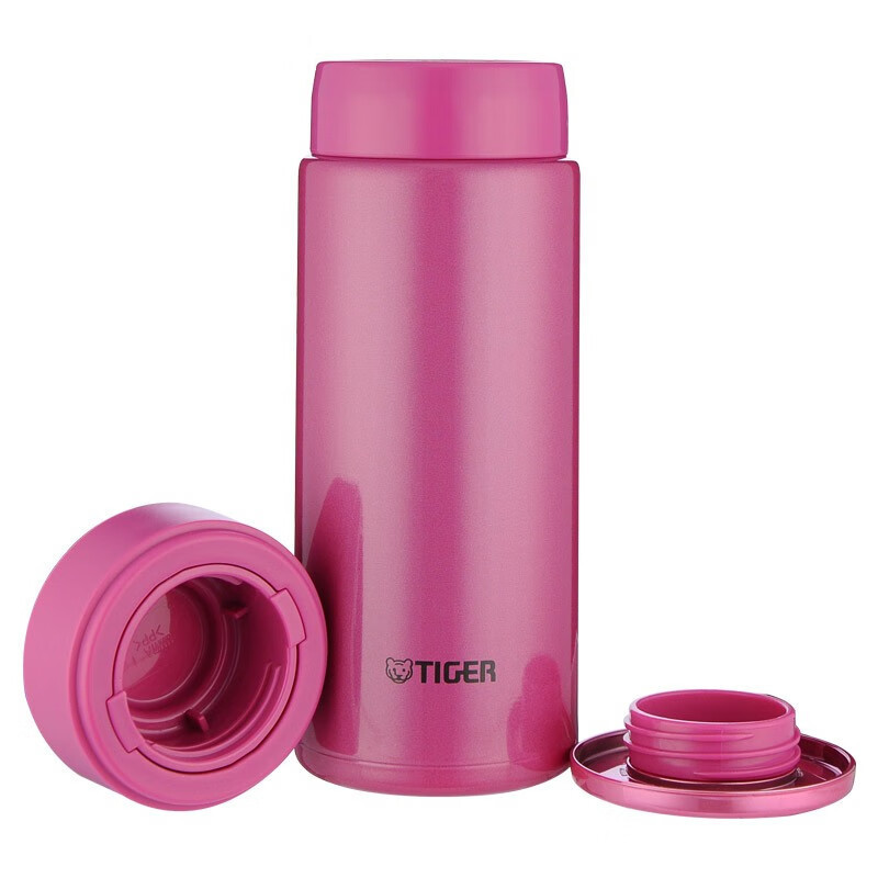 虎牌(TIGER)保温/保冷杯真空不锈钢商务办公杯 MMW-A36C-PR高光银红360ml