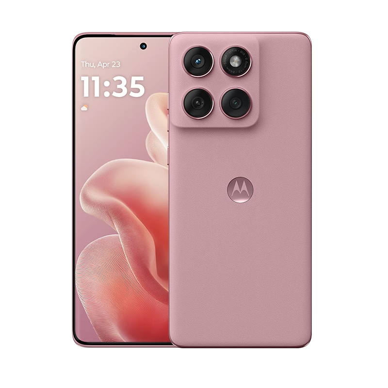 moto edge60s 高定纹理色彩 悬浮四曲面独特设计 5000万主摄 摩托罗拉手机12GB+512GB 极地蔷薇