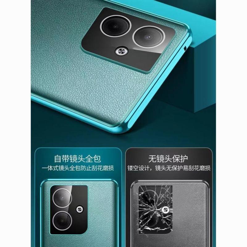 可波真我GT6全包防摔壳金属手机壳素皮双面保护套真我GT6外壳磁吸玻璃防摔保护套