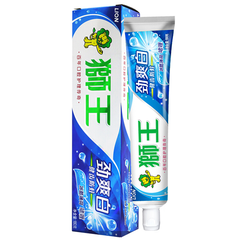 狮王(Lion)劲爽白牙膏冰酷薄荷180g