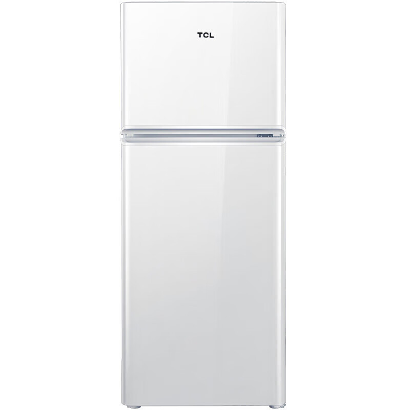 TCL 冰箱 BCD-120C 120升小型双门电冰箱 LED照明 迷你小冰箱 冰箱小型便捷 珍珠白(单位:台)