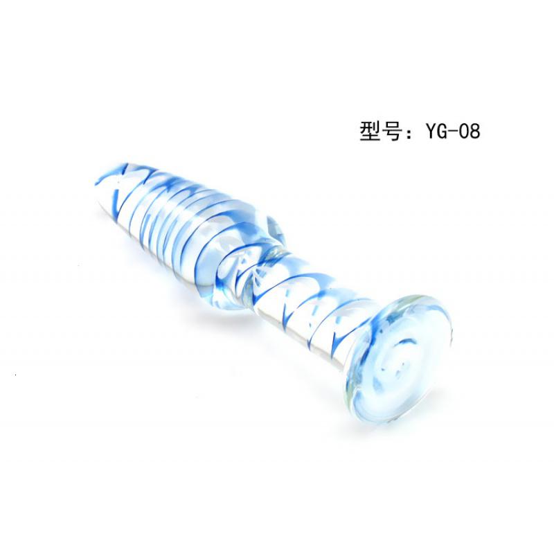 水晶玻璃后庭肛塞男女肛自玩快感冰火棒仿真阳具JJ茎成人性用品高清大图