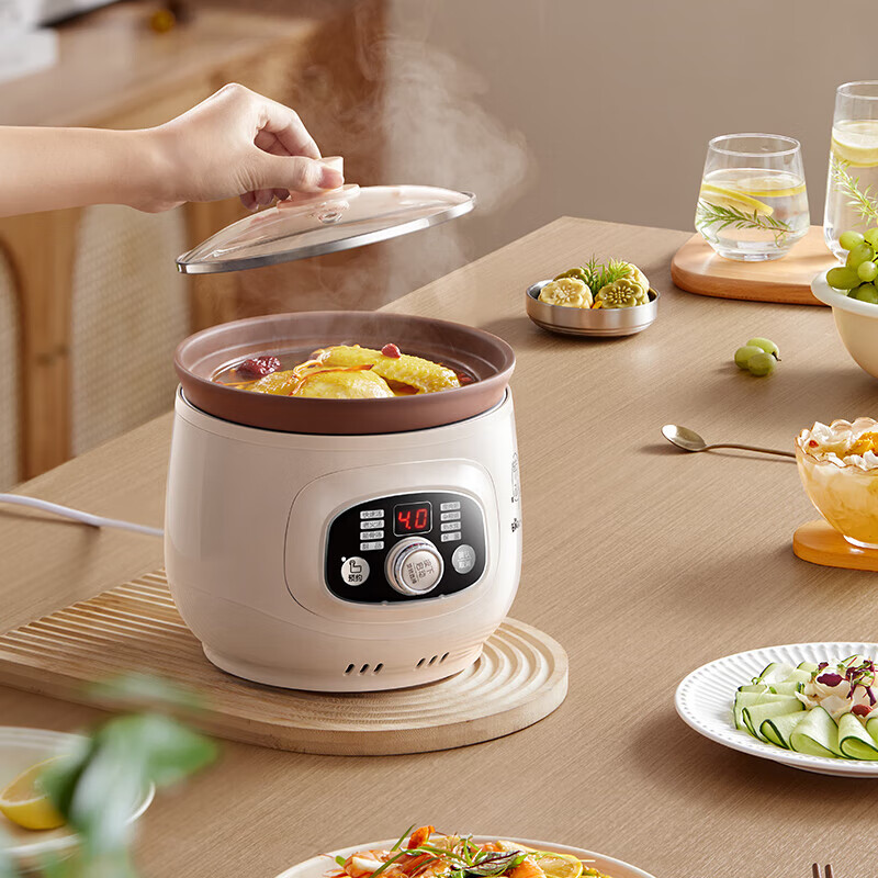 小熊(bear) 紫砂煲电砂锅BB煮粥煲粥电炖锅 DDG-D20T5高清大图