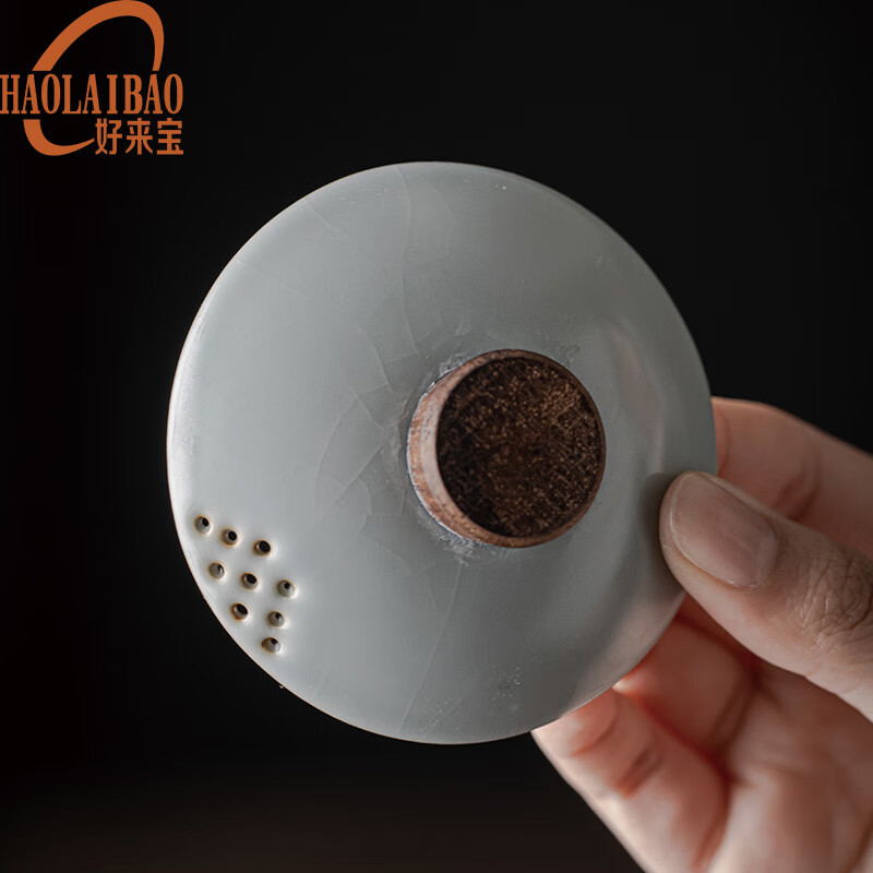 好来宝茶具旅行套装高端随手礼首选 汝窑·云游开片茶具旅行套装HLB-CJ021 一壶3杯高清大图