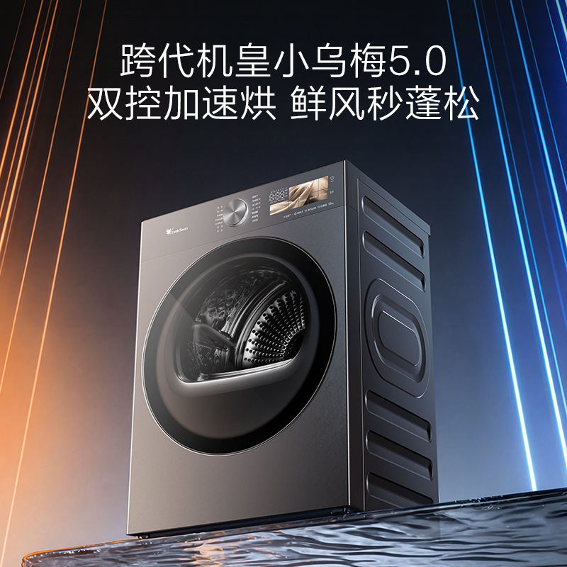 小天鹅(LittleSwan)小乌梅5.0高奢版 双转子热泵烘干机家用烘衣服 12KG大容量 变频 TH12K60高清大图