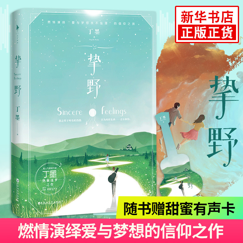 [随书赠甜蜜有声卡]挚野 丁墨的书小说全套正版你和我的倾城时光他来了请闭眼 如果蜗牛有爱情后作者新作青春文学都市情感书籍