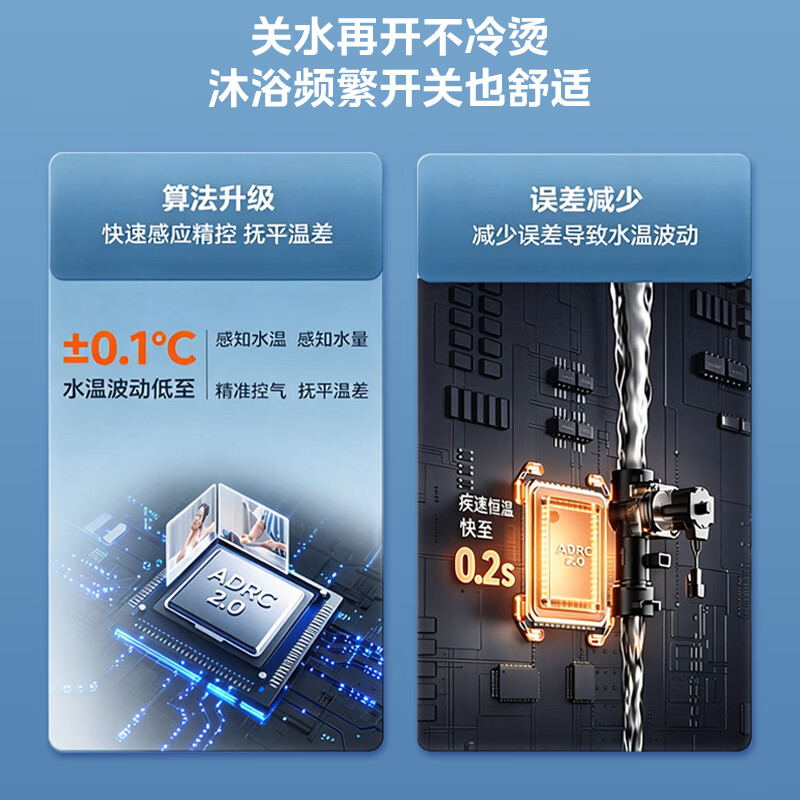 美的(Midea)燃气热水器13升 天然气 恒温节能 一厨一卫 启停恒温水伺服 JSQ25-R3T Pro 2026新品高清大图