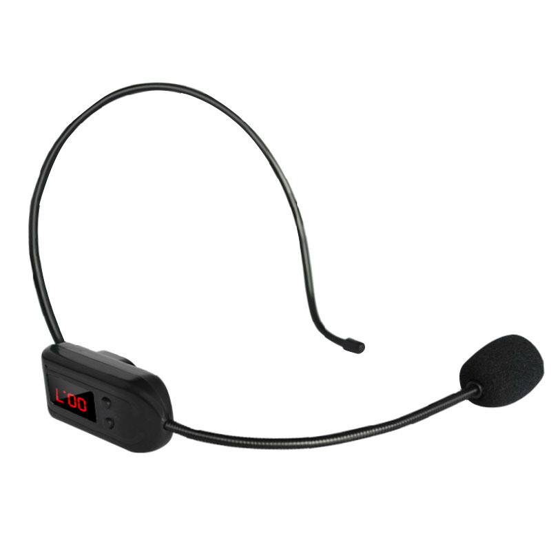 联想扩音器通用FM无线麦克风调频连接头戴话筒降噪