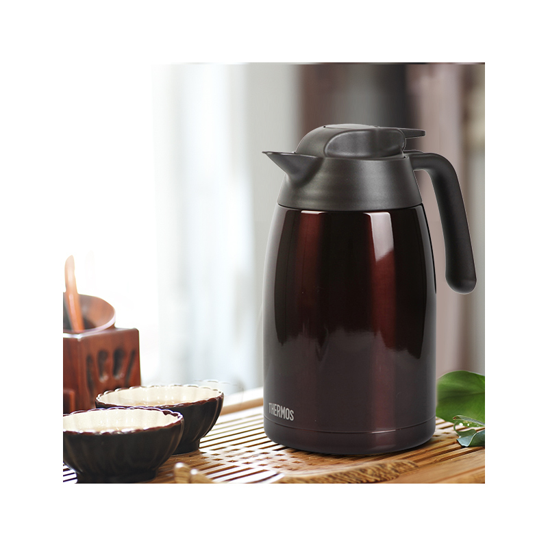 【品牌直采】THERMOS膳魔師 通用保冷壶保温壶保温杯保温瓶 THV-1500-CBW 1.5L咖啡色