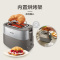 飞利浦(Philips)多士炉吐司机全自动家用迷你烤面包机HD2519/10岩石灰