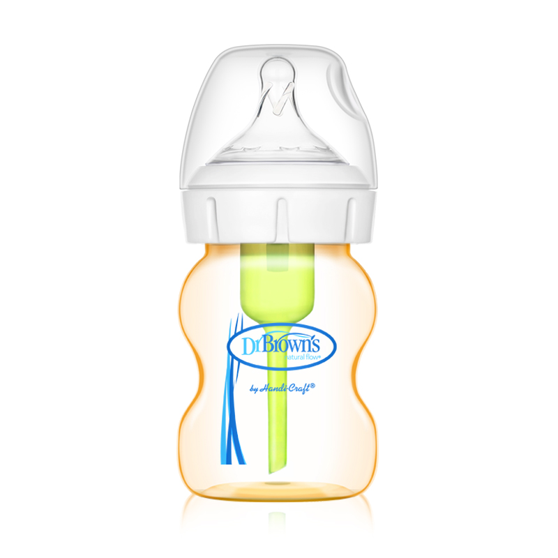 [2019升级防胀气]布朗博士爱宝选PLUS 新生儿宽口防胀气PPSU奶瓶套装安全塑料耐仿母乳触感 配0-3个月奶嘴高清大图