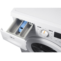（送挂烫机）美的（Midea) MG80-1421D 滚筒洗衣机 家用全自动8公斤变频一级能效快洗 白色