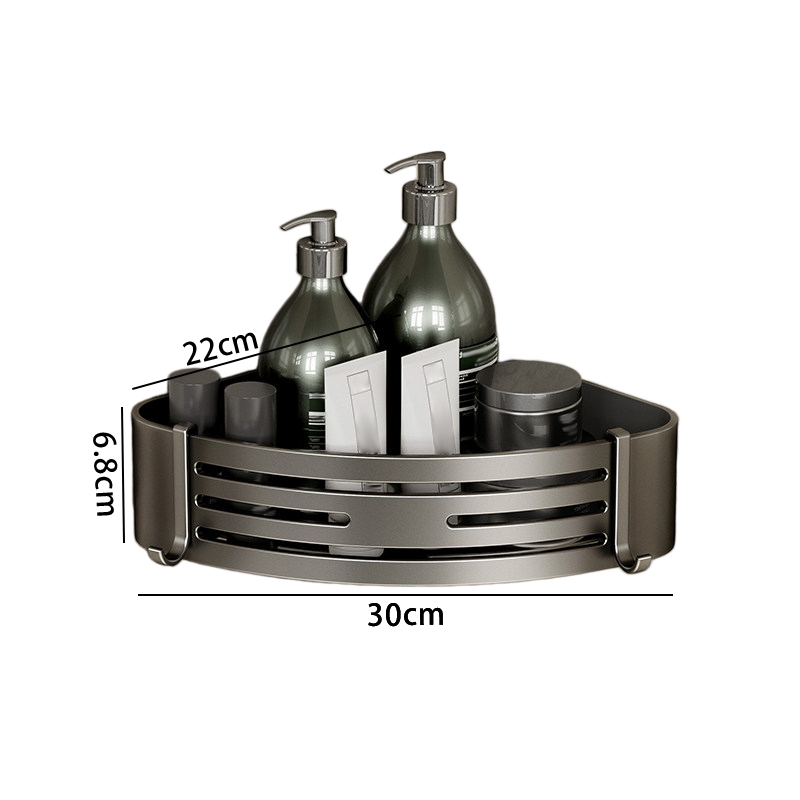 豫汉迎三角四方毛巾架 三角置物架单层个