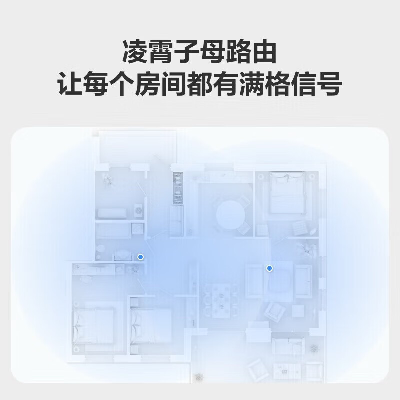 华为(HUAWEI)子母路由器Q6E子母套装1母2子 路由器千兆凌霄无线全屋WiFi套装分布式路由器