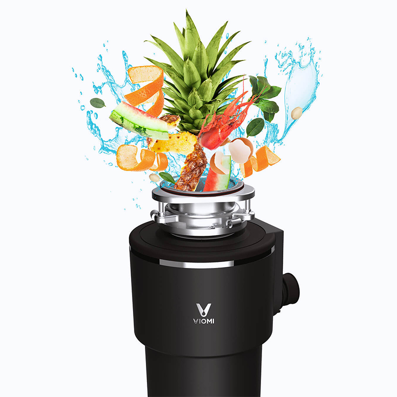 小米米家云米(VIOMI)全自动食物垃圾处理器处理机 家用厨房厨余粉碎机 大容量 无线开关操控 黑色