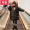 可莉允女童棉服2022新款冬装洋气中大童冬季棉袄儿童中长款羽绒炸街棉衣