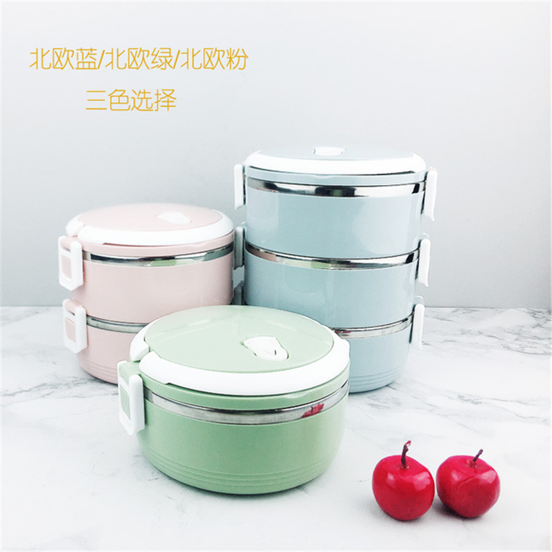 学生不锈钢餐盒便当盒单层饭盒