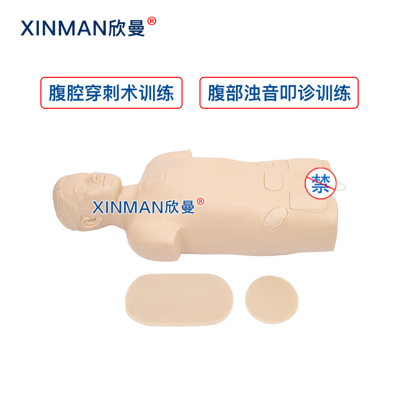 欣曼科教 腹腔穿刺模拟人 腹腔穿刺训练模型XM-1021高清大图