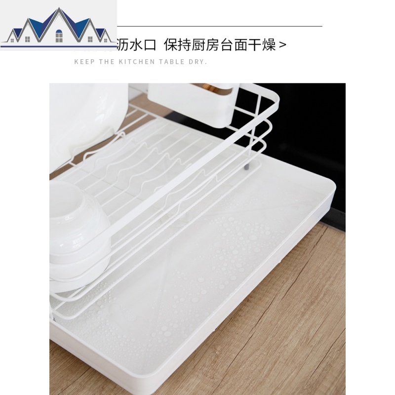 创意碗架沥水架双层晾放碗筷碗碟碗盘餐具置物架厨房收纳盒储物架 三维工匠高清大图