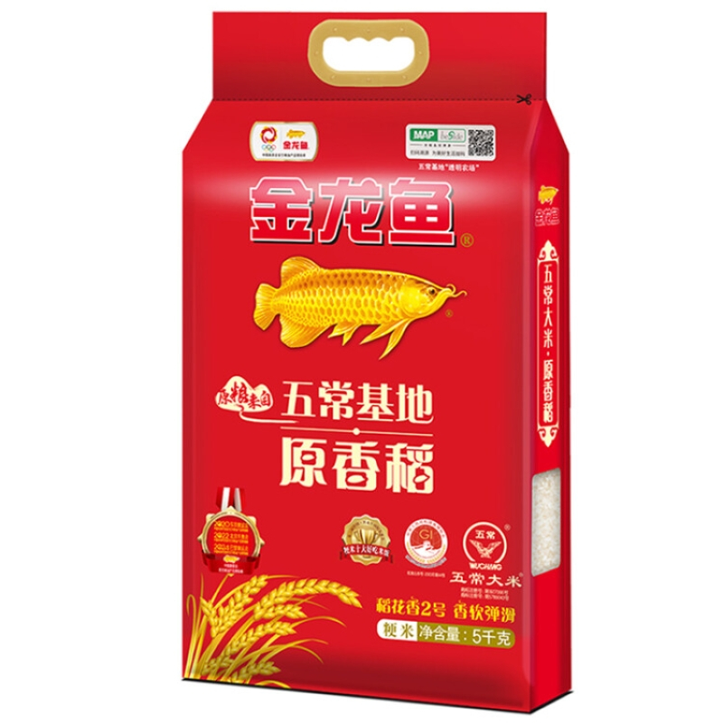 金龙鱼五常大米五常稻花香大米东北大米原香稻5kg