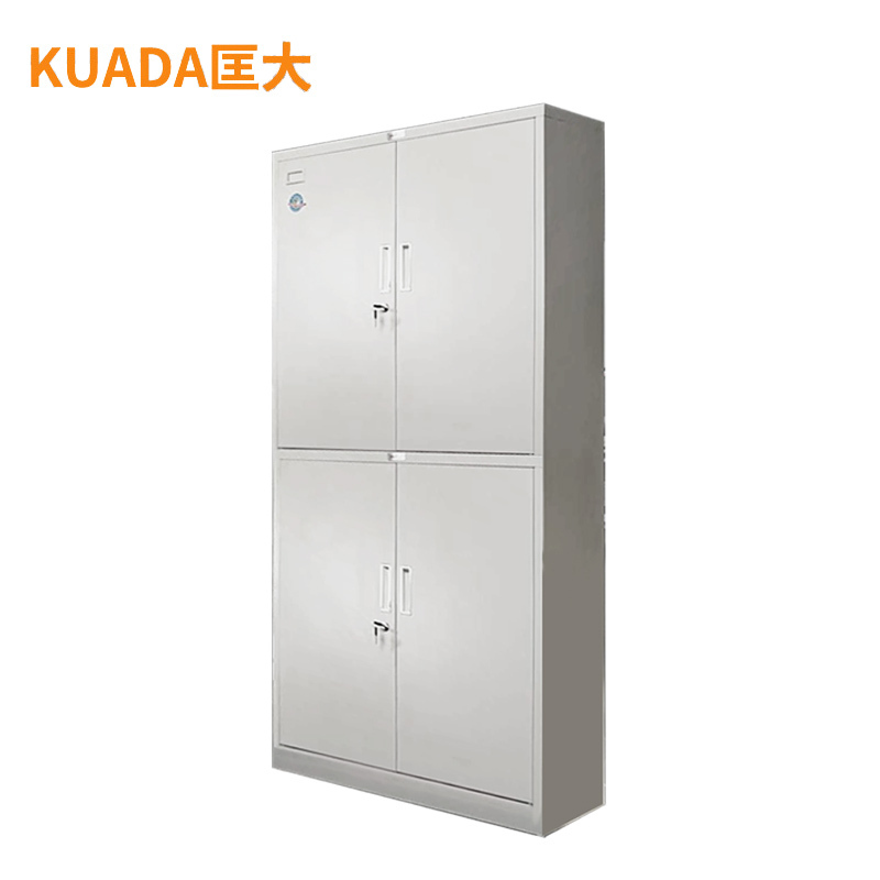 匡大文件柜通体两节柜铁皮柜办公文件资料储存柜钢制通体两节柜KDT377