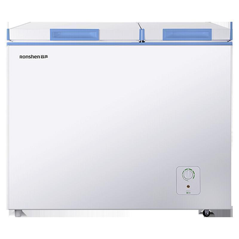 容声ronshen166升双温双箱冰柜大冷冻小冷藏卧式冰箱家用商用一级能效