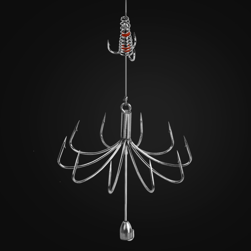 锚鱼钩闪电客破鳞八爪锚钩锚鱼专用钓鱼描鱼矛钩路亚新型蝴蝶爆炸钩