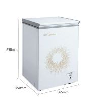 美的（Midea）家用单门立式小冷柜100升 单温直冷节能迷你小冰箱 BD/BC-100KMA