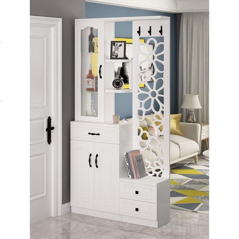 简约现代鞋柜家用进厅柜玄关柜隔断柜客厅挂衣架衣帽柜装饰柜