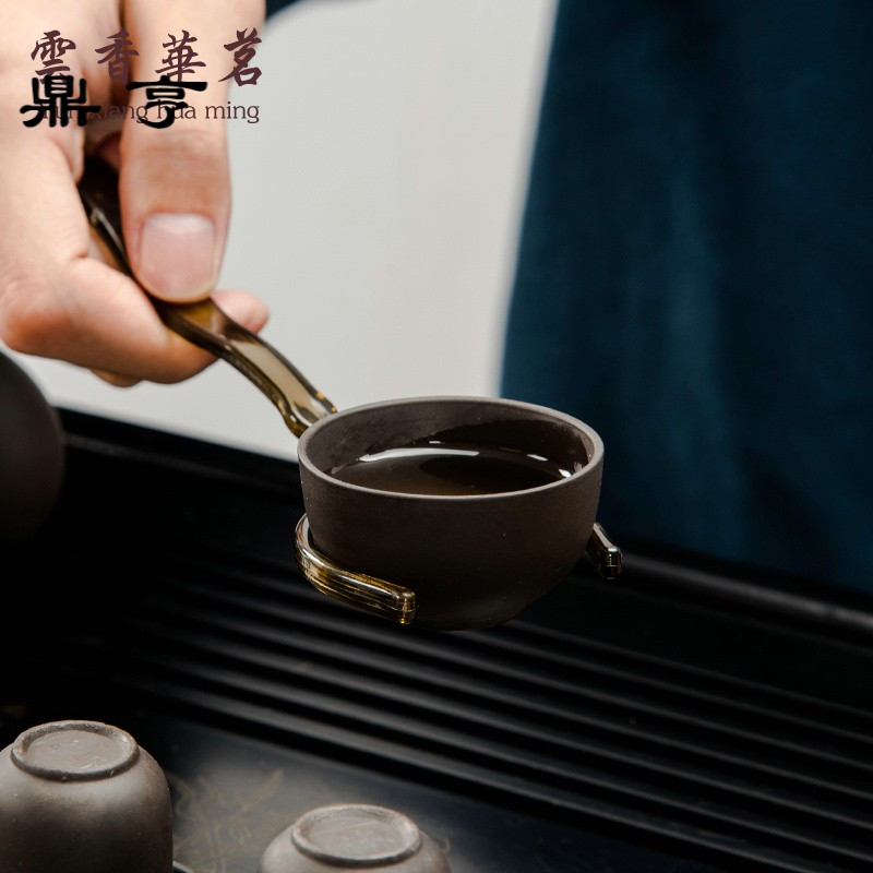 鼎亨飘逸杯玻璃泡茶壶 茶具套装个人冲茶杯过滤沏茶器玲珑杯可拆