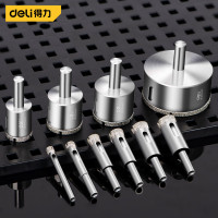 得力(deli)瓷砖玻璃石材开/扩孔专用金刚砂钻头60mm DH-BKK600-W1